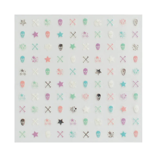 NAIL STICKERS - PASTEL SKULL