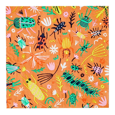 NAPKINS LARGE - ANIMAL BUGS DAYDREAM SOCIETY BACKYARD