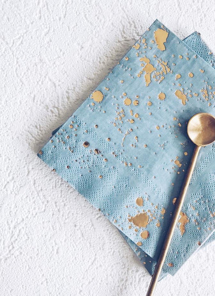 NAPKINS LARGE - BLUE MALIBU SPLASH