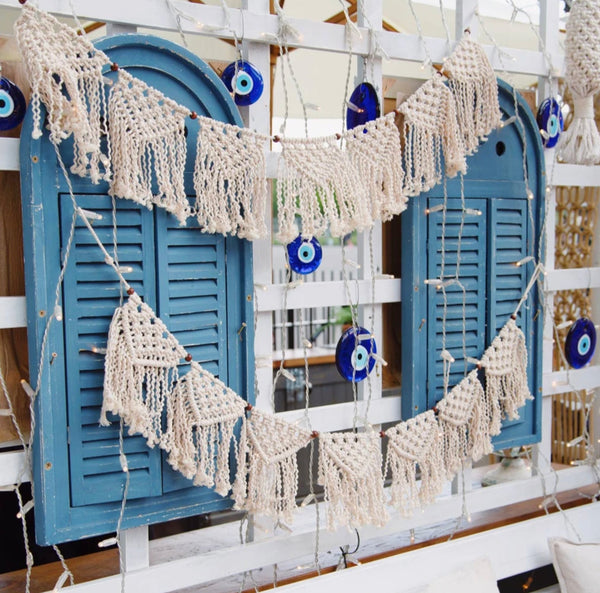 MACRAME GARLAND - BOHO CREAM