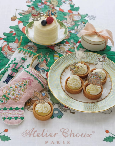 MINI ACRYLIC CAKE TOPPERS - ATELIER CHOUX PARIS CHRISTMAS (SET OF 12)