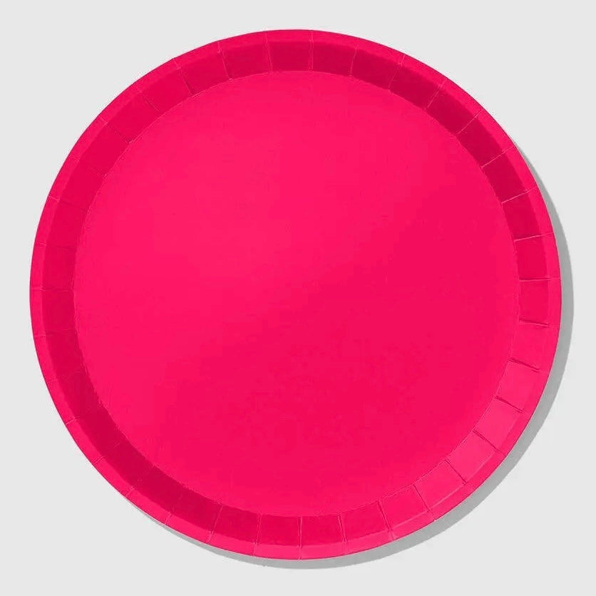PLATES LARGE - PINK HOT PINK CLASSIC