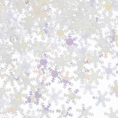 CONFETTI - SNOWFLAKES OPALESCENT 1oz