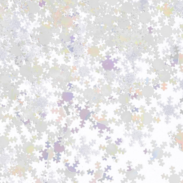 CONFETTI - SNOWFLAKES OPALESCENT 1oz