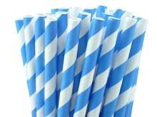 STRAWS - STRIPEY EUROPEAN BLUE, STRAWS, BON + CO - Bon + Co. Party Studio