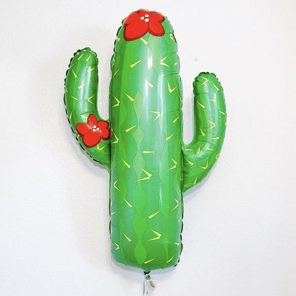 BALLOONS - FIESTA CACTUS WITH FLOWER, Balloons, BETALLIC - Bon + Co. Party Studio