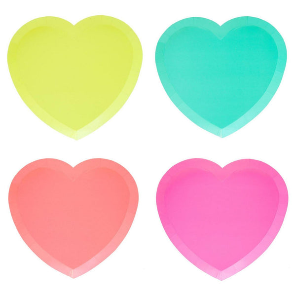 PLATES - LARGE I HEART NEON OH HAPPY DAY, PLATES, Oh happy day - Bon + Co. Party Studio