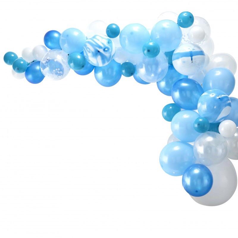 BALLOON ARCH - BLUE GINGER RAY, Balloons, GINGER RAY - Bon + Co. Party Studio