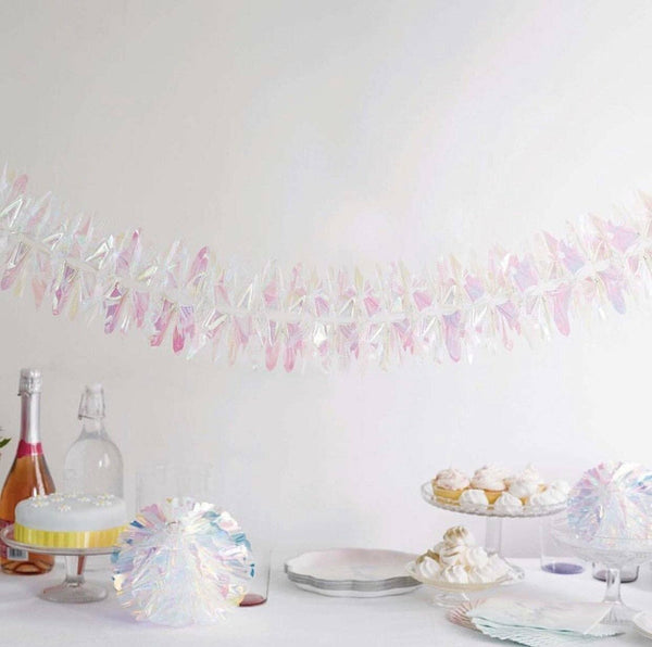 GARLAND - DECADENT DECS IRIDESCENT, Buntings, TALKING TABLES - Bon + Co. Party Studio