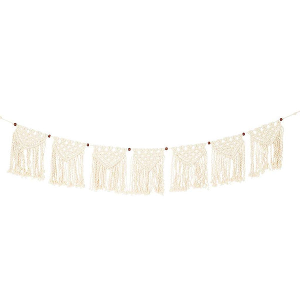 MACRAME GARLAND - BOHO CREAM