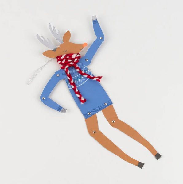 GREETING CARD - MERI MERI DANCING REINDEER