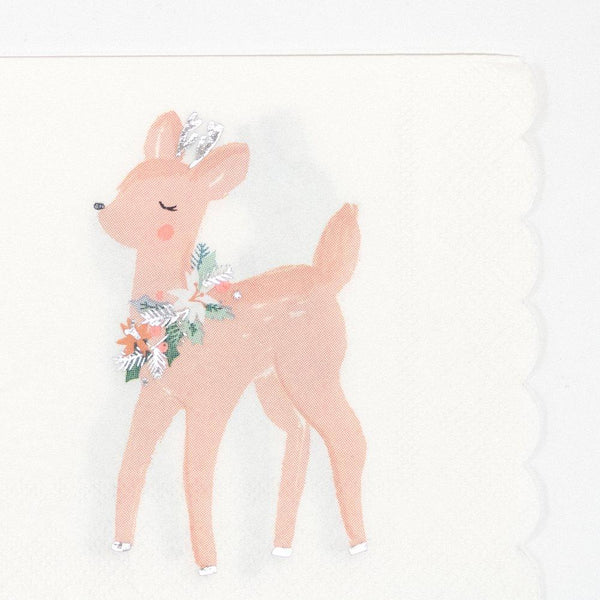 NAPKINS SMALL - ANIMAL DEER PASTEL MERI MERI