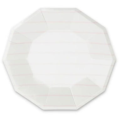 PLATES LARGE - PINK BLUSH DAYDREAM SOCIETY FRENCHIE STRIPES