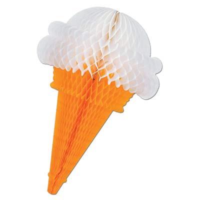 PARTY DECORATION - TISSUE ICE CREAM CONE, decorations, SKS - Beistle Co - Bon + Co. Party Studio