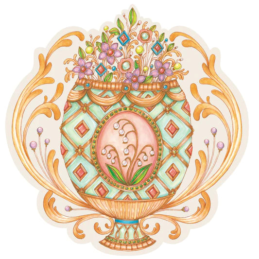 PLACEMATS - DIE-CUT EXQUISITE EGG (Pack of 12)
