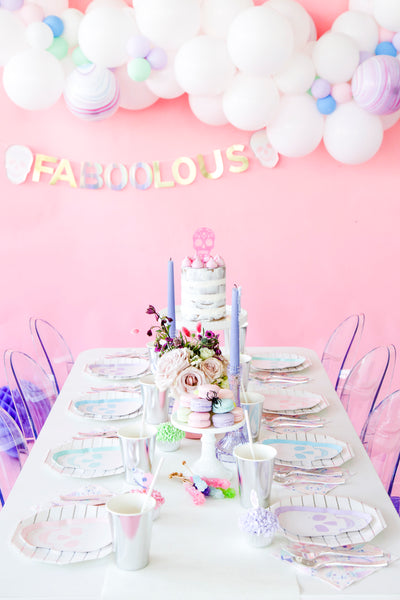 PLATES LARGE - HALLOWEEN PASTEL SKELETON