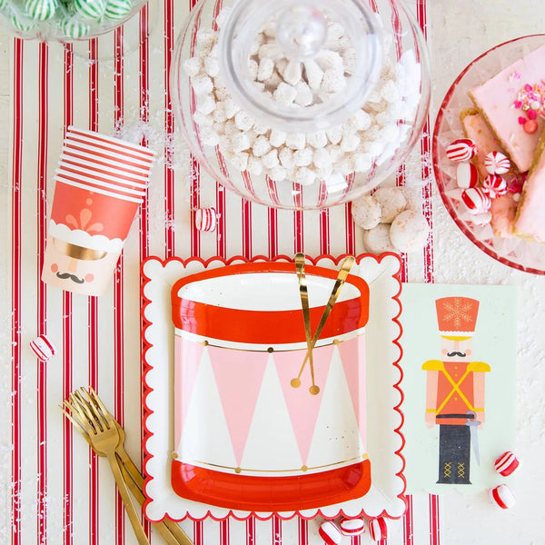 PLATES SMALL - CHRISTMAS NUTCRACKER DRUM