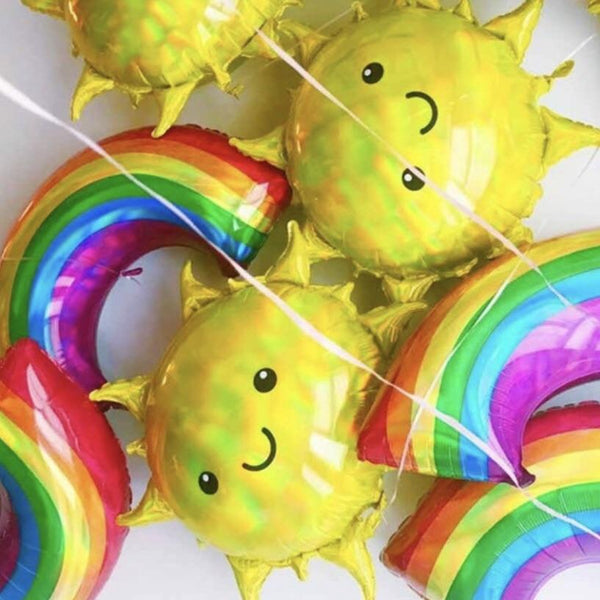 BALLOONS - RAINBOW HOLOGRAPHIC, Balloons, Anagram - Bon + Co. Party Studio