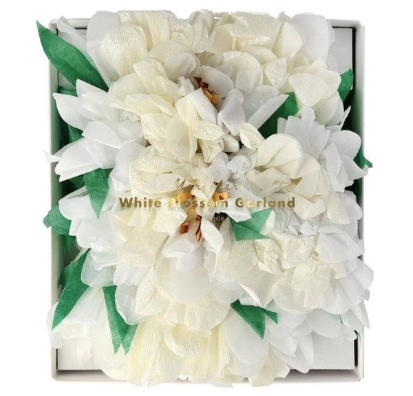 GARLAND - MERI MERI FLOWER BLOSSOM WHITE