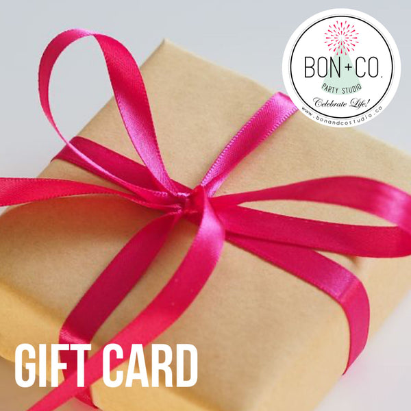 Gift Card, Gift Card, Bon + Co. Party Studio Inc. - Bon + Co. Party Studio