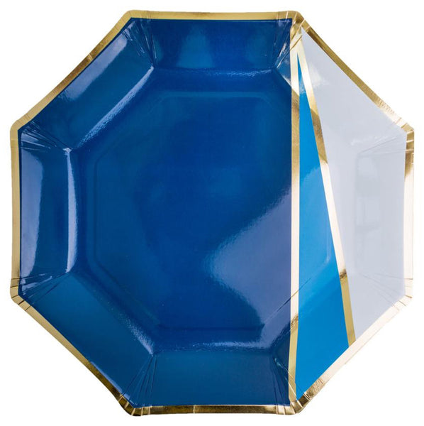 PLATES CHARGER - EXTRA LARGE BLUE MARKLE