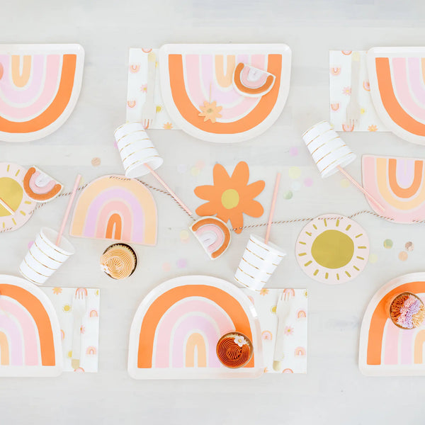 PLATES LARGE - RAINBOW BOHO