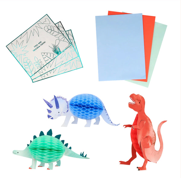 VALENTINE’S CARDS - HONEYCOMB DINOSAURS