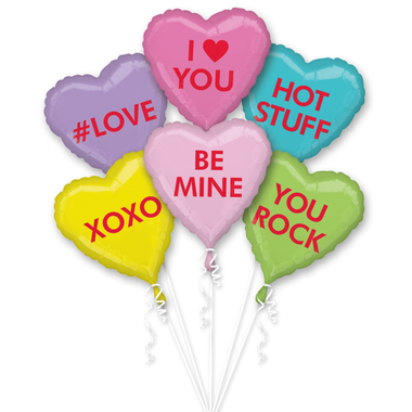 BALLOON BAR - CONVERSATION HEARTS