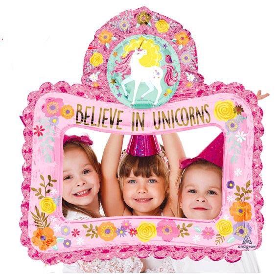 BALLOONS - UNICORN 8 MAGICAL SELFIE FRAME, Balloons, Anagram - Bon + Co. Party Studio