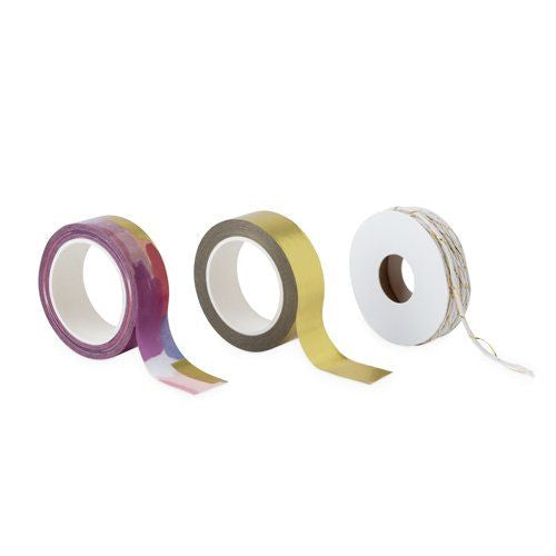 GIFT WRAPPING - WASHI FINISHING TAPE & TWINE (Set of 3)