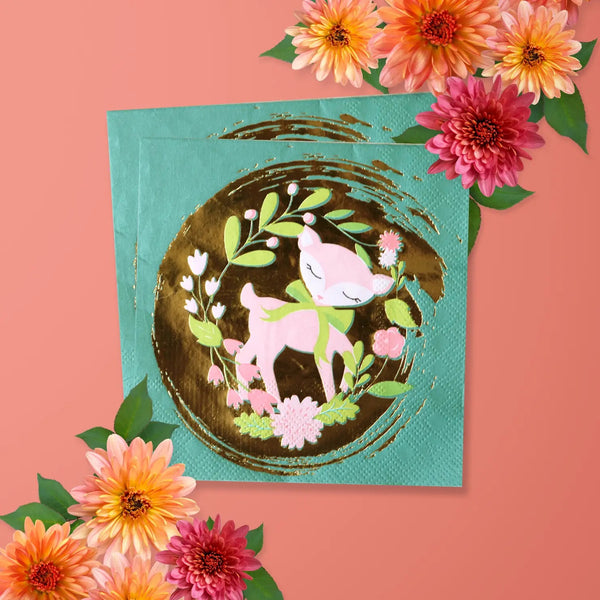 NAPKINS SMALL - ANIMAL WOODLAND FRIENDS