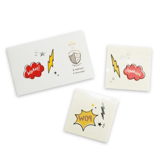 TATTOOS - DAYDREAM SOCIETY SUPERHERO, Tattoos, Daydream Society - Bon + Co. Party Studio
