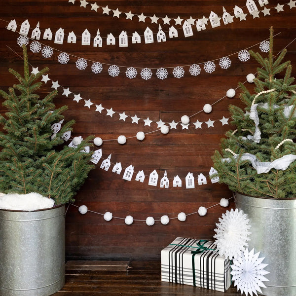 FELT BANNER - SNOWFLAKE