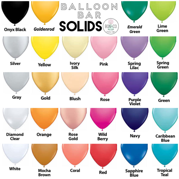 BALLOON BAR - STANDARD SOLIDS 11"