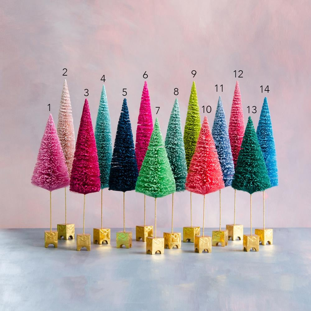 HEIRLOOM SISAL TREES - GLITTERVILLE CHRISTMAS RAINBOW FRENCH FOREST LARGE