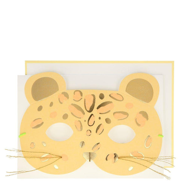 GREETING CARD - LEOPARD MASK