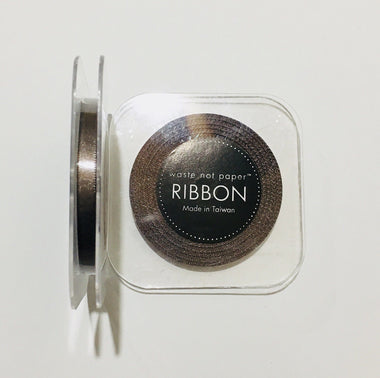 GIFT GIVING - RIBBON 1/4" SLATE, RIBBON, WASTE NOT PAPER - Bon + Co. Party Studio
