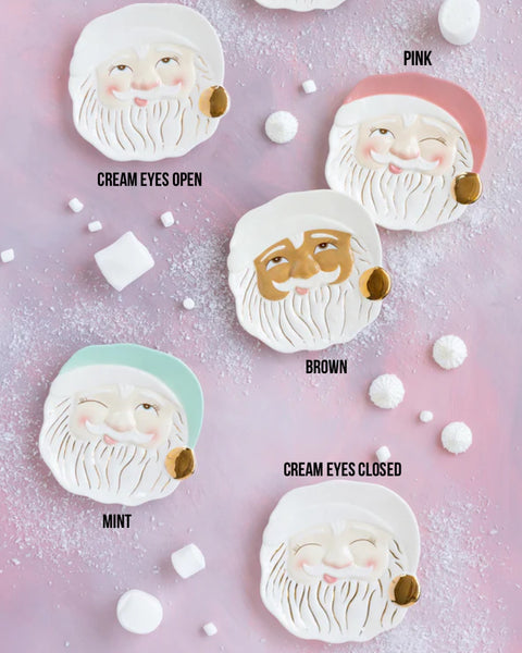 GLITTERVILLE CHRISTMAS - PAPA NOEL COOKIE PLATE is