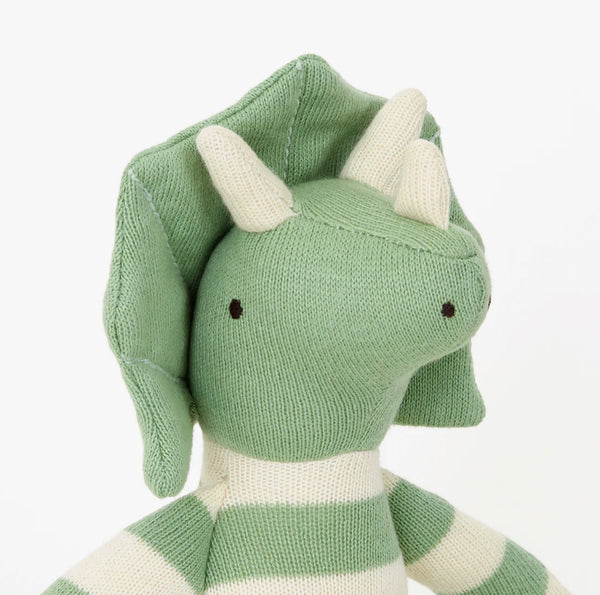 DOLLS + TOYS - MAX THE TRICERATOPS DINOSAUR ORGANIC COTTON BABY