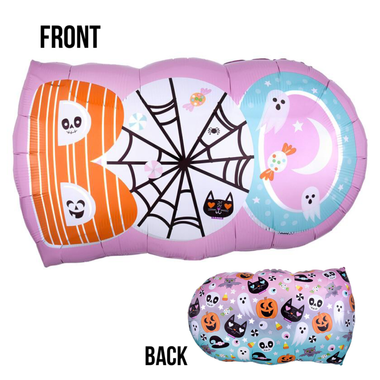 BALLOONS - HALLOWEEN BOO COLOURFUL