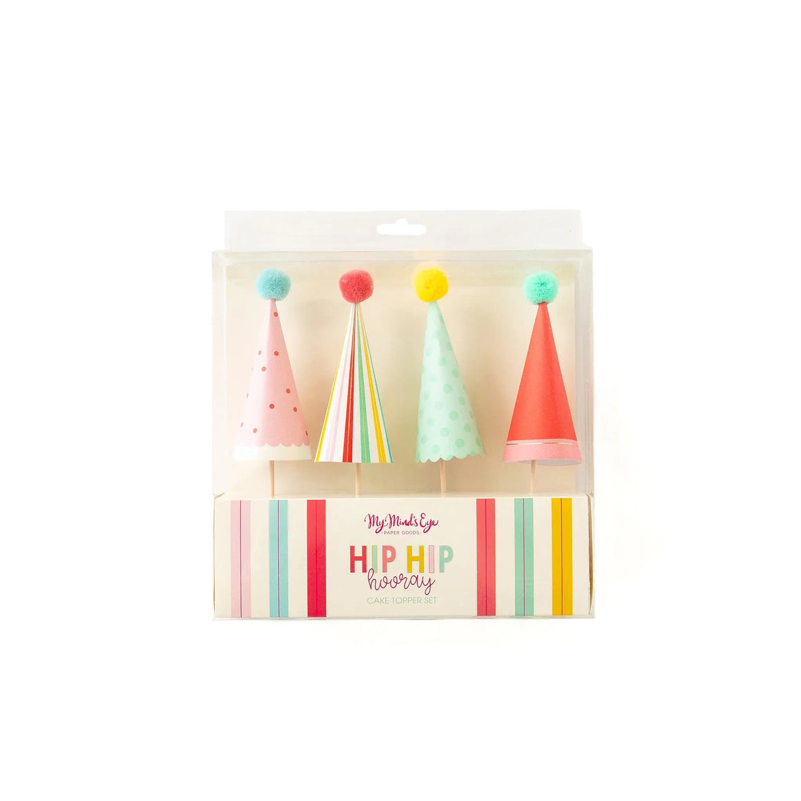 CAKE TOPPER - PARTY HATS