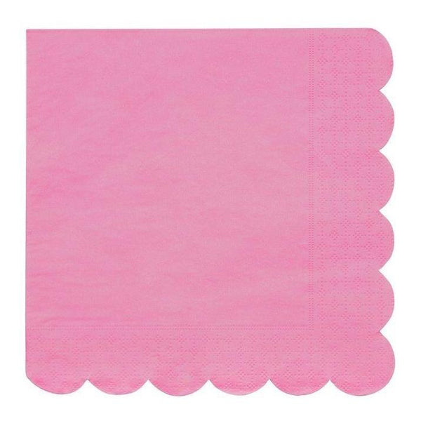 NAPKINS LARGE - PINK SIMPLY ECO DEEP PINK MERI MERI