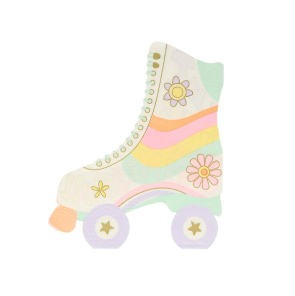 NAPKINS SMALL - MIXED GROOVY RETRO ROLLERSKATE