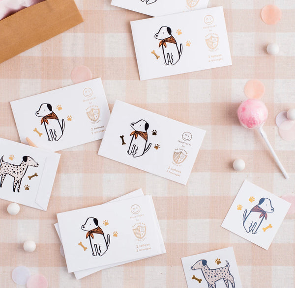 LARGE TATTOOS - DAYDREAM SOCIETY DOG BOW WOW