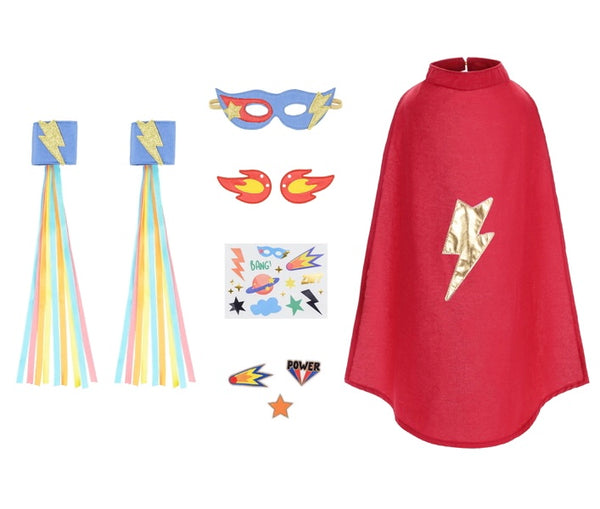 DRESS-UP COSTUME GIFT SET - SUPERHERO SUITCASE