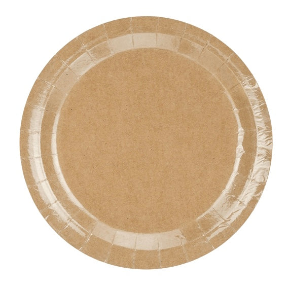 PLATES LARGE - BROWN KRAFT