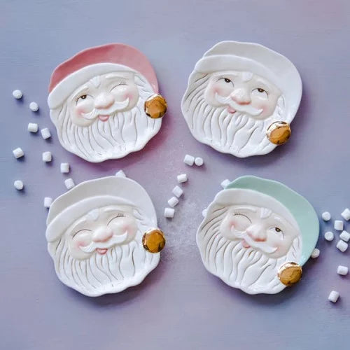 GLITTERVILLE CHRISTMAS - PAPA NOEL COOKIE PLATE is