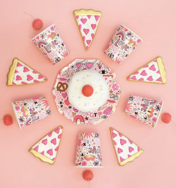 PLATES - SMALL DAYDREAM SOCIETY LOVE NOTES, PLATES, Daydream Society - Bon + Co. Party Studio