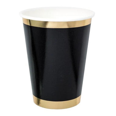 CUPS - BLACK + GOLD LARGE POSH