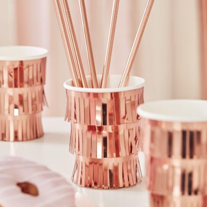CUPS - FRINGE ROSE GOLD GINGER RAY, CUPS, GINGER RAY - Bon + Co. Party Studio